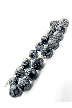 Orijinal Obsidyen Doğaltaş Maskot Boy Efe Tesbihi