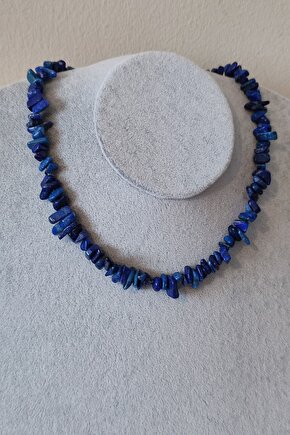 Sertifikalı Lapis Lazuli Kırıktaş Doğaltaş Kolye