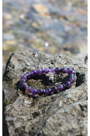 Ametist Doğaltaş Bileklik