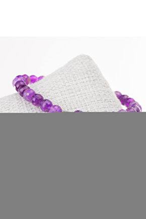 Sertifikalı Toprak Elementi Doğaltaş Bileklik (AMETİST, DUMANLI KUVARS, PERİDOT, KALSİT, AKİK)