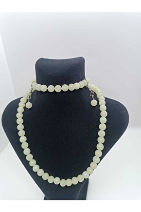 Sevgili Çift Bilekligi Havlit&onix Dogal Taşı Hediye Yılbaşı Aşk