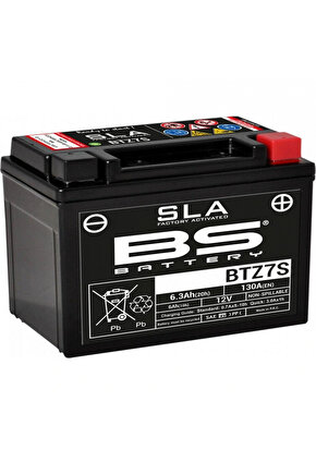 BS AKÜ SLA (KURU) BTZ7S 12V6AH 2010-2017 Honda PCX150