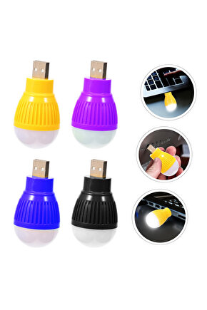 USB BEYAZ GECE LAMBASI MİNİ AMPUL AYDINLATMA (5248)