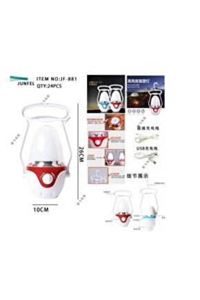 Wd-833 40 Ledli 15w Şarjlı Kamp Lambası