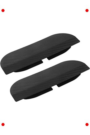 Karbon Desenli Ayna Yağmur Siperliği (2li)