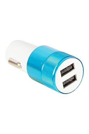 ShopZum USB 2 PORT 5 VOLT 2.1 AMPER ÇAKMAK ARAÇ ŞARJI