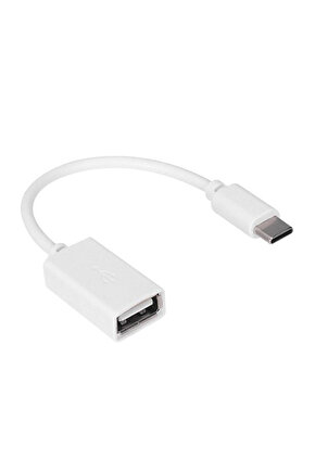 HY-X112 BEYAZ USB DİŞİ TO TYPE-C ERKEK OTG ÇEVİRİCİ
