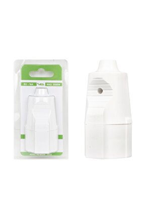 Ve-b222w A Class Blisterli Topraklı Dişi Fiş (MADE IN MALAYSIA) (4887)