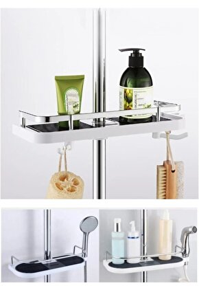 Banyo Raf Duş Depolama Raf Tutucu Şampuan Banyo Sabun Kutusu
