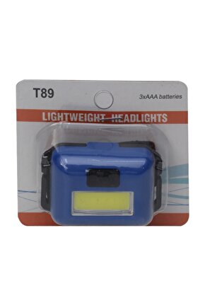 T-89 3 Watt Cob Ledli Pilli Mini Kafa Lambası Feneri