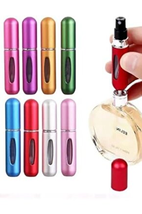 Şık Tasarım Parfüm Doldurulabilin Mini Lüx Şişe Seyehat 5 Ml Cep Parfüm Şişesi Taşınabilir Portatif