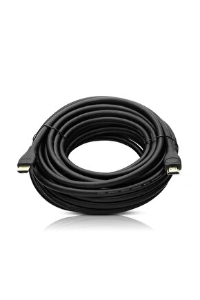Yeni Sezon Xdn G-507Ds Plastik Düz Siyah 10 Metre Gold Poşetli  Hdmi Kablo  Kampanya