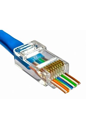 YENİ NESİL RJ45 CAT5CAT6 8P8C AÇIK UÇLU SOKET (100LÜK PAKET) (K95)