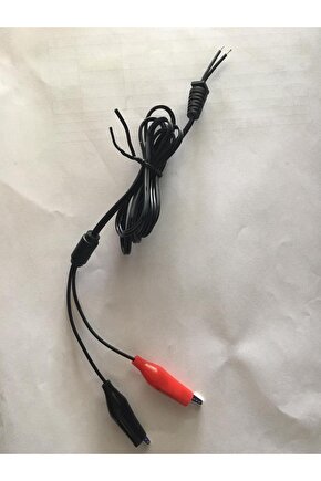 YERLİ ÜRETİM 1.2 METRE KROKODİL UÇLU YEDEK ADAPTÖR KABLOSU (4453)