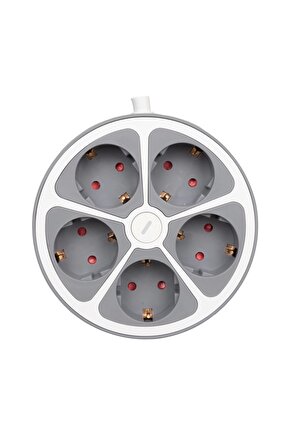 5Lİ ANAHTARLI 1.5 METRE GRUP PRİZ VE-G605Y (K95)