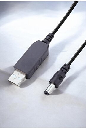 USB to DC 5.5x2.5mm Uçlu 9V – 1A Dönüştürücü Adaptör – 5V’tan 9V’a Gerilim Yükseltici Kablo