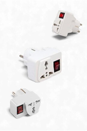 Tekli Universal İngiliz Fiş Adaptörü | Anahtarlı ve Çok Amaçlı Priz Dönüştürücü