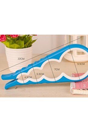 4 Boy Sıkışmış Şişe Kavanoz Konserve Kapağı Açma Aparatı Açacağı