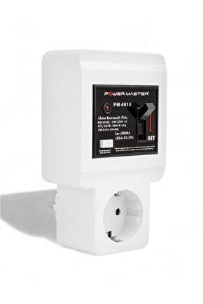 220 Volt - 16 Amper Tekli Akım Korumalı Sigortalı Priz
