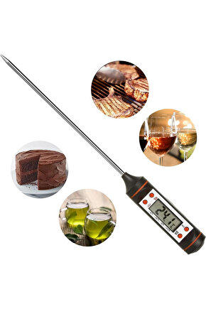 Gıda Termometresi Sıvı Gıda Et Su Süt Mama Sıcaklık Ölçer Yoğurt Mayalamak Için Termometre