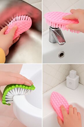 Çok Amaçlı Sert Kıl Temizlik Fırçası – Lavabo, Musluk, Fayans ve Mutfak Temizleme