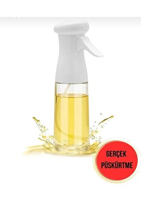 . Püskürtmeli Air Frey Cam Sprey Yağ Şişesi Zeytinyağı Limon Püskürtücü Yağdanlik 200 MI