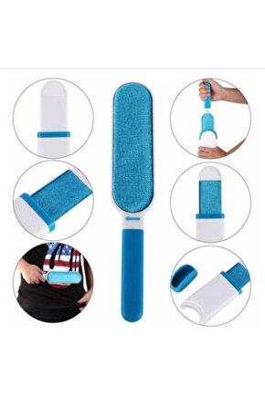 Tüy Toz Temizleyici Fırça Seti 2li Mavi Kutulu