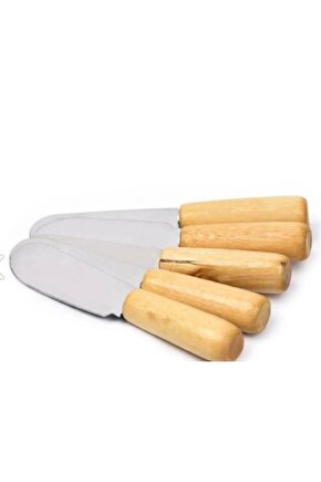6lı Ahşap Saplı Tereyağı Sürme ve Kahvaltı Bıçağı 10cm