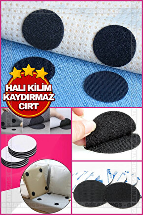 1 Adet Halı Kilim Koltuk Örtüsü Kaydırmaz Sabitleyici Cırt Yıkanabilir Kendinden Yapışkanlı Ped