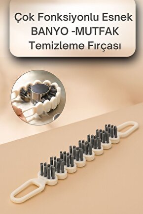 Çok Fonksiyonlu Esnek Mutfak ve Banyo Temizleme Fırçası