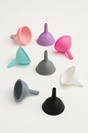 Silikon Mini Huni Tekli Pratik Sıvı Aktarma Aparatı Silikon 1 TR