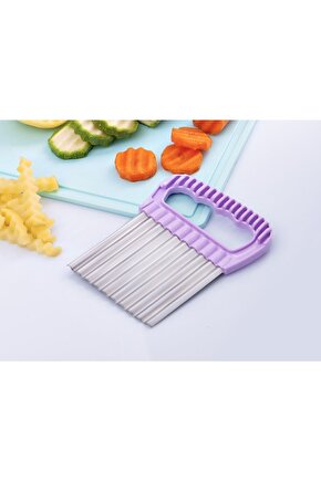 Chips Chopper Şekilli Sebze Ve Meyve Dilimleyici Paslanmaz