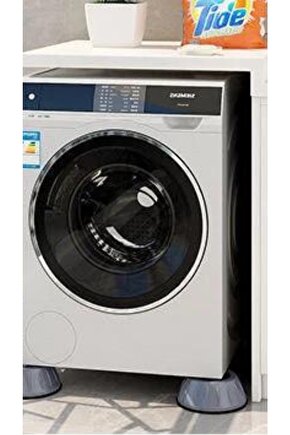 4 Adet Anti Titreşim Çamaşır Makinesi Sessiz Lastik Ayaklar Buzdolabı Tabanı Sabit Olmayan Ayak