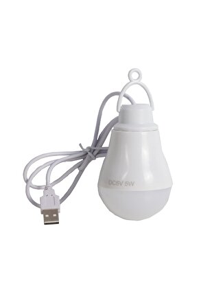 Pm-12765 5 Volt - 5 Watt 1 Metre Usb Kablolu Beyaz Led Ampul