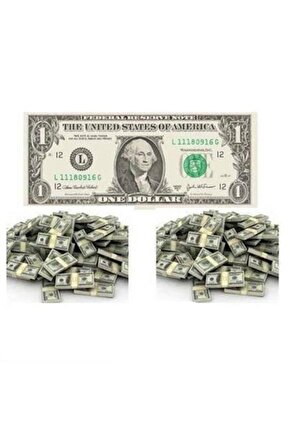 Sahte Dolar Düğün Ve Şaka Amaçlı Geçersiz 100 Adet 6.5-15 cm