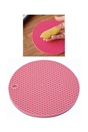 Kalburabastı Kalıbı, Rengarenk Yuvarlak Petek Şekilli Silikon Nihale