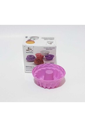 12 Li Slikon Kek Kalıbı Göbekli