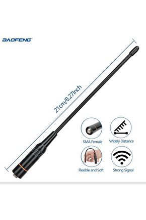 Zastone uv82 5r 888 999 vhf-uhf Dişi 21cm Dual Band Dişi Telsiz Anten