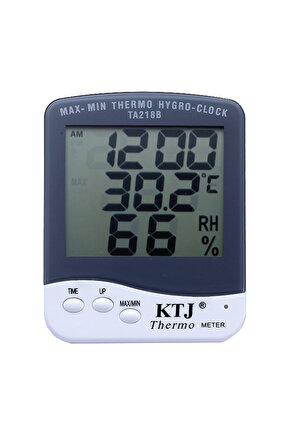 Oda Tipi Masa Üstü Ekranlı Sıcaklık Nem Ölçer Termometre AXE55-23H7