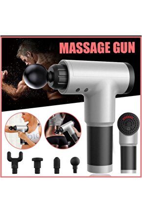 4 Başlıklı Titreşimli Yoğurmalı 6 Fonksiyonlu Masaj Aleti (4024)