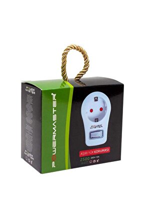 Tekli Akım Korumalı Priz (10A-2500W) - Anahtarlı