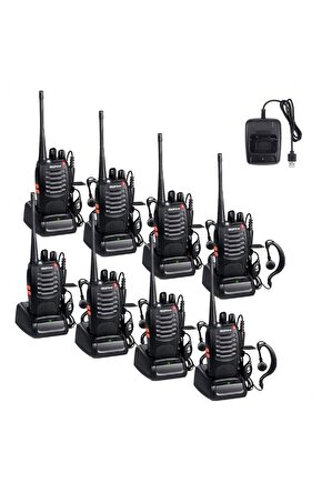 8 Adet Telsiz Zt-v68 Cy Baofeng 999s Telsiz Kulaklık
