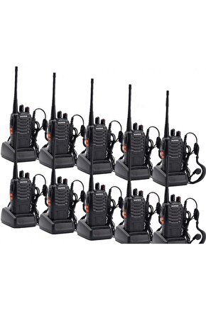 10 Adet Telsiz Zt-v68 Cy Baofeng 999s Telsiz Kulaklık