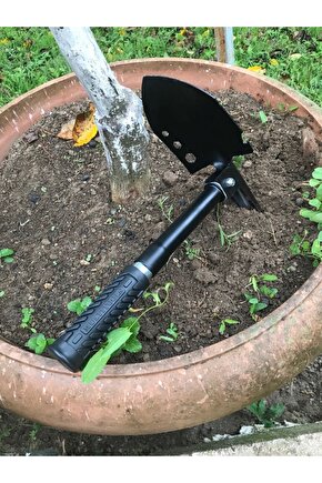 Katlanabilir Kürek Çekiç Çapa Seti Özel Siyah Çantasında