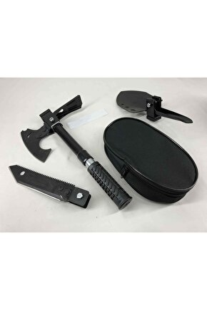 Türk Malı Karbon Karartma Çelik Bahçe Kamp Karavan Minik Kürek Çapa Testere El Aletleri Seti