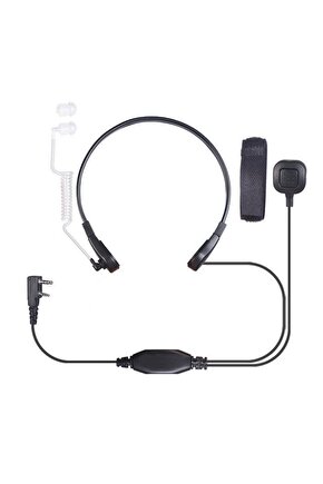 Baofeng Uv-5r Uv-5re Uv-5ra Wouxun Kenwood Tyt Wln Teknoben Şeffaf Akustik Boaz Kulaklık Seti Uyumlu