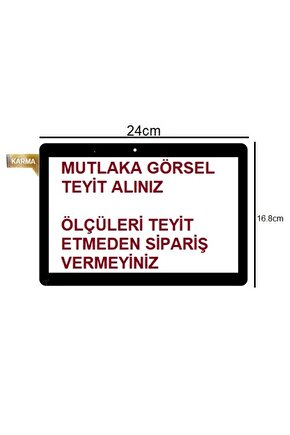 XC-PB1010-131-A1 uyumlu 10 inç Dokunmatik Siyah (24cm*16.8cm)