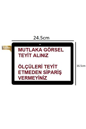 Hometech HT10M uyumlu 10.1 Dokunmatik Panel (24.5cm*16.5cm) Ver.3  Q052D-FPC-001