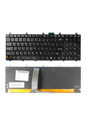 Monster Tulpar T5 V1.4, T5 V1.4.1, T5 V1.4.2 uyumlu Notebook Klavyesi, Laptop Tuş Takımı (Siyah TR)