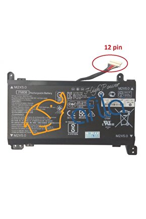 Hp Omen 17-AN005NT 2BU46EA Notebook Bataryası - Pili Ver.1 (12pin)